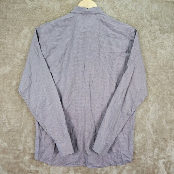 Ted Baker London Button-Down Shirt Multicolor Plaid Long Sleeve Men's Size 5 - Picture 2 of 10